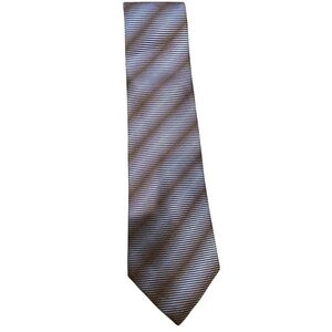 👔🆕JL LANCETTI Striped Men's Tie in Blue & Black diagonal stripe. Such a cool tie